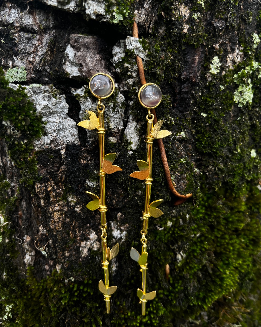 Aretes palitos de caña